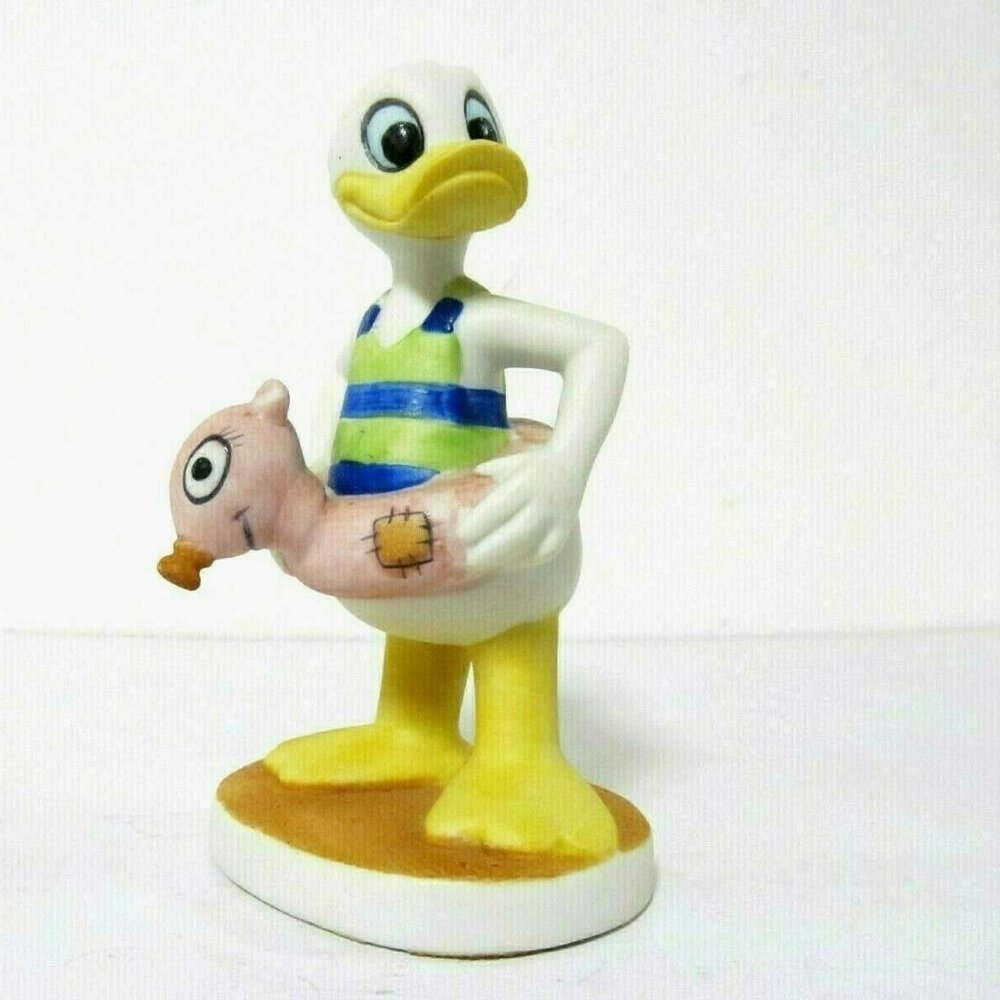 Donald Duck Ceramic Figurine at the Beach